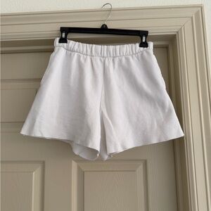 Aerie Women’s White Elastic Waist Casual Shorts